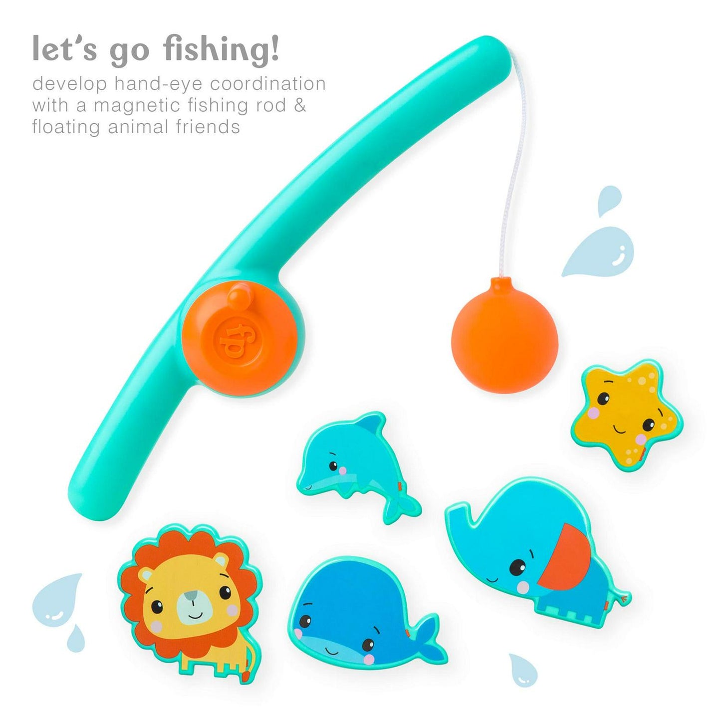 Fisher-Price 8-Piece Fishing Toy Baby Bath Set, Baby Soap and Lotions Sets, Newborn Essentials, Baby Shower Gifts, Baby Gifts, Gifting Ideas for Babies, Registry for Baby