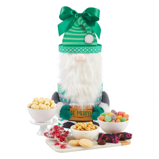 Gnome Holiday Cheer Treat Tower, 24.09 oz.