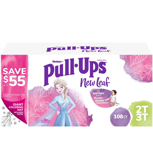 Huggies Pull-Ups New Leaf Training Underwear for Girls (Size 2T - 5T)