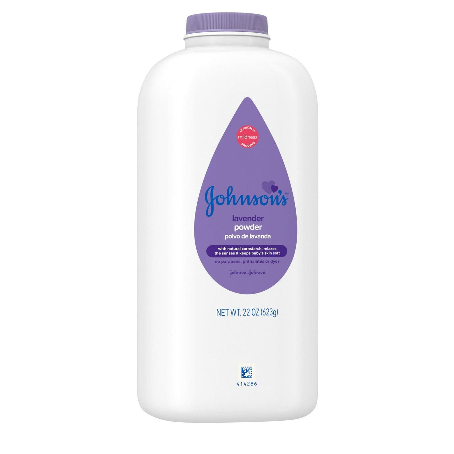 Johnson's Lavender Baby Powder with Cornstarch, Free of Talc
