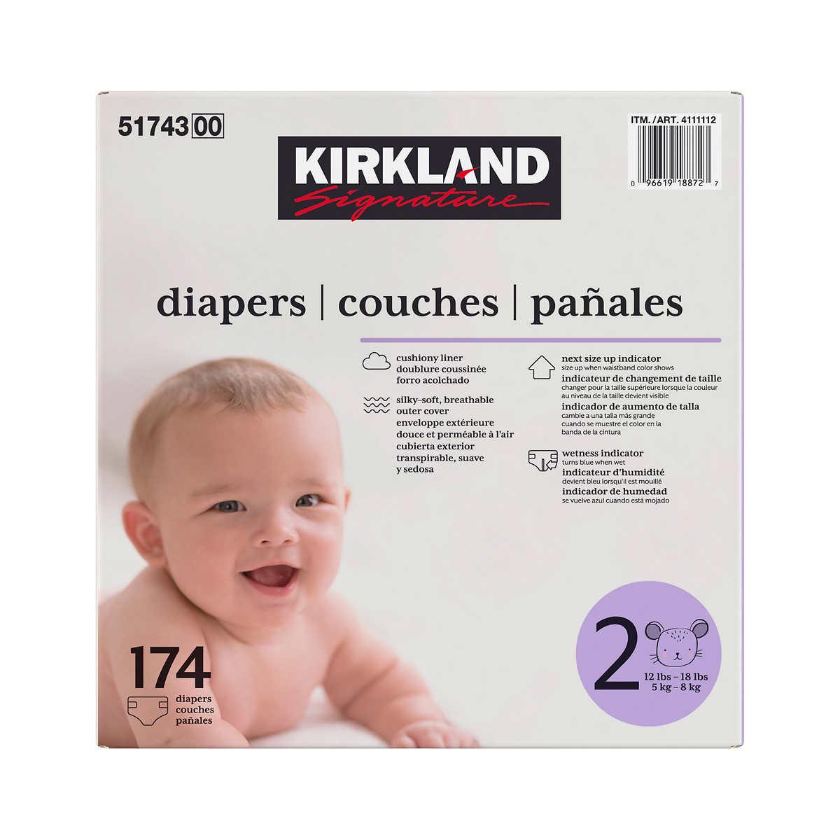 Kirkland Signature Diapers (Sizes 1 - 2)