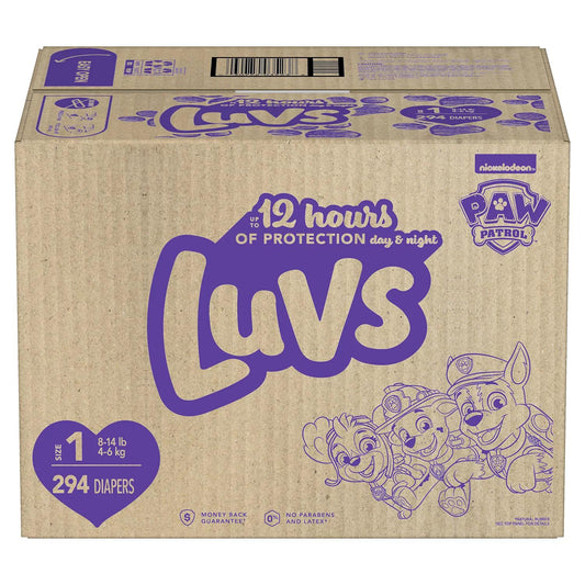 Luvs Pro Level Leak Protection Diapers (Sizes 1 - 6)