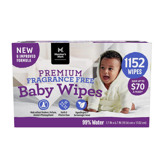 Member's Mark Premium Fragrance-Free Baby Wipes
