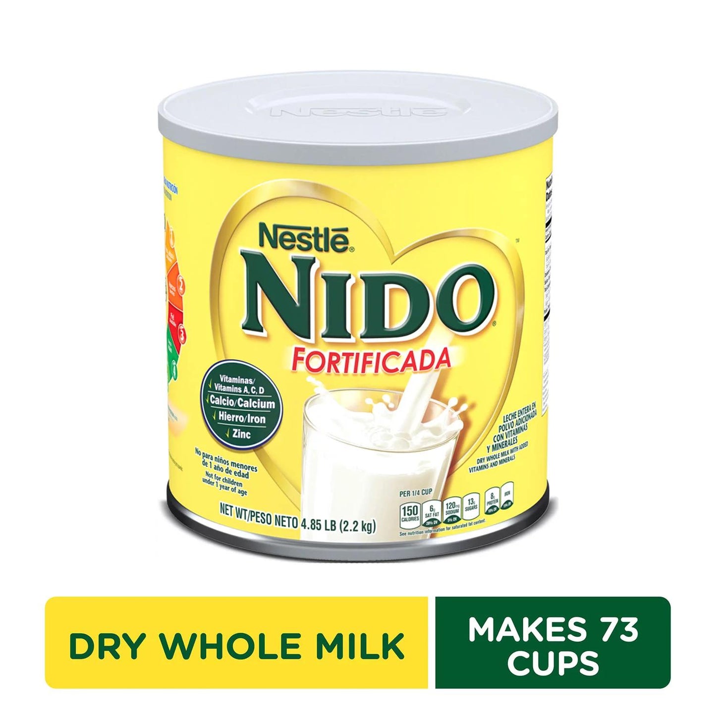 Nestle NIDO Fortificada Powdered Toddler Drink Mix Dry Whole Milk Powder
