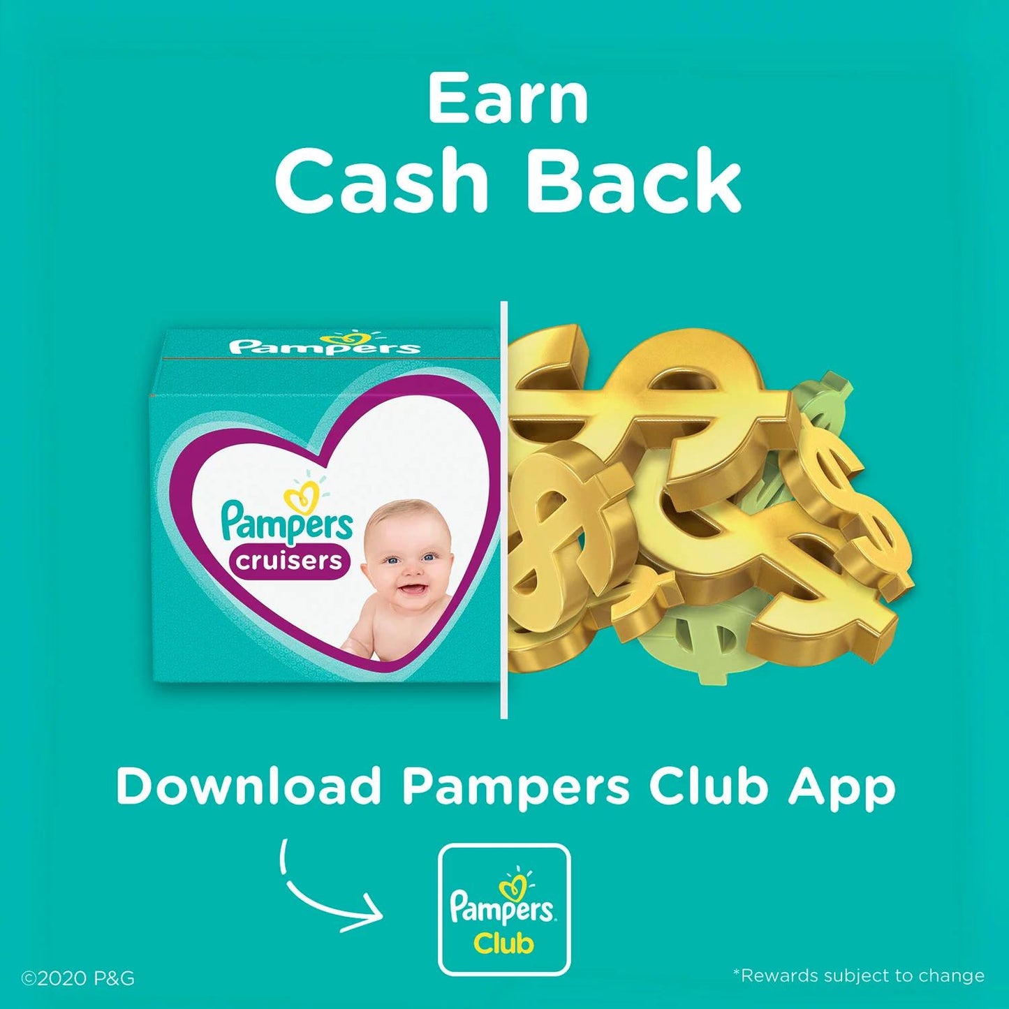 Pampers Cruisers Stay-Put Fit Diapers (Sizes:3-7)