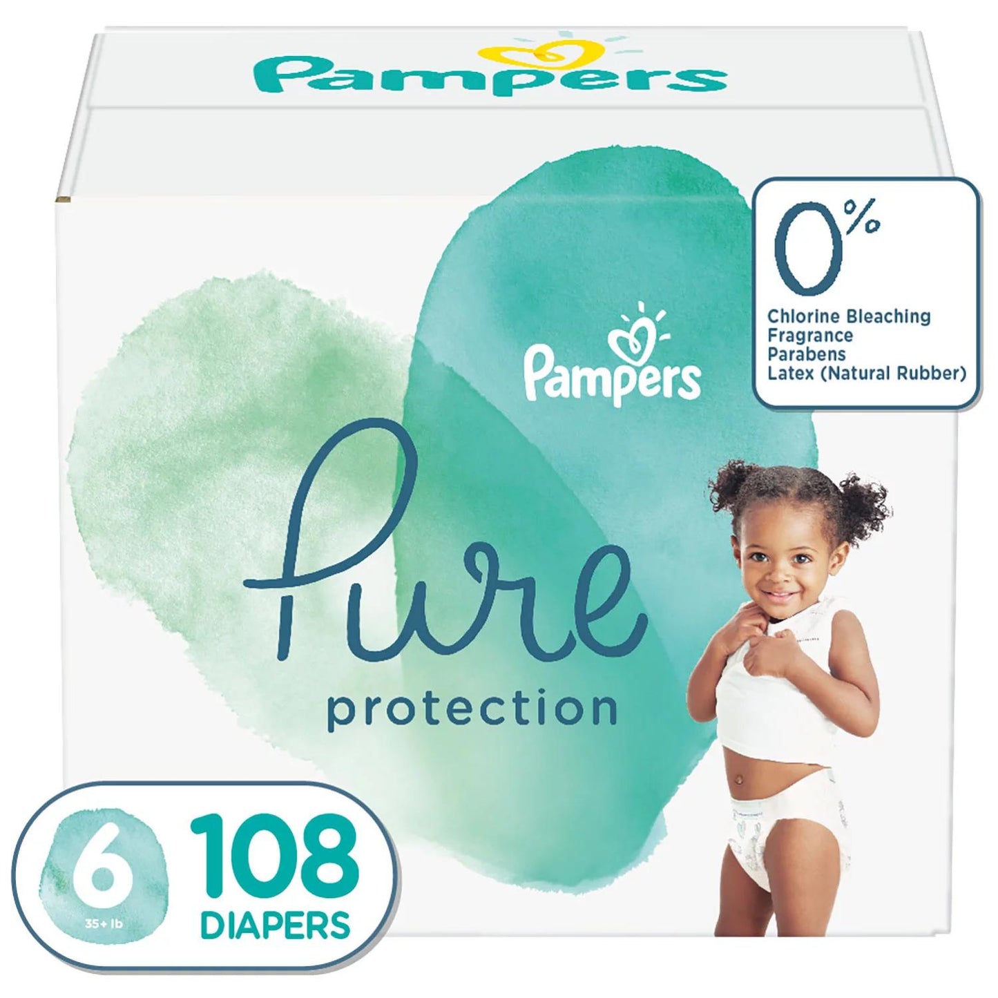 Pampers Pure Protection One-Month Supply Diapers (Sizes 1 - 6)