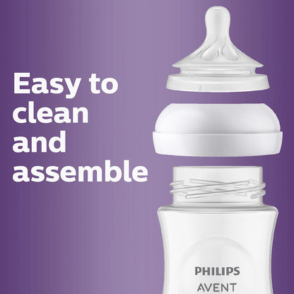 Philips Avent Natural All-In-One Baby Bottle Gift Set with Snuggle Giraffe