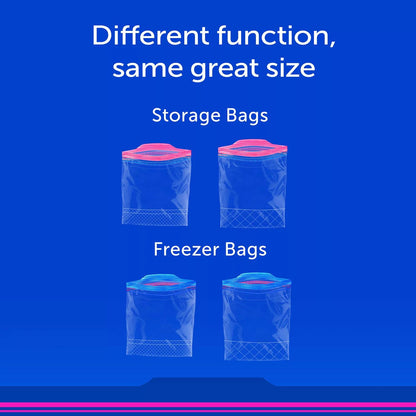 Ziploc Seal Top Freezer Bag, Quart, 216 Bags