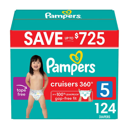 Pampers Cruisers 360 Diapers Gap-Free Fit (Sizes 4-6)