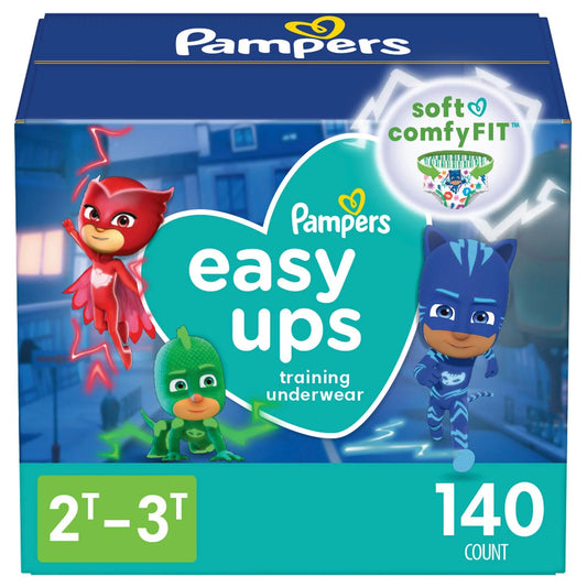 Pampers Easy Ups Training Pants Underwear for Boys (Sizes 2T - 5T)