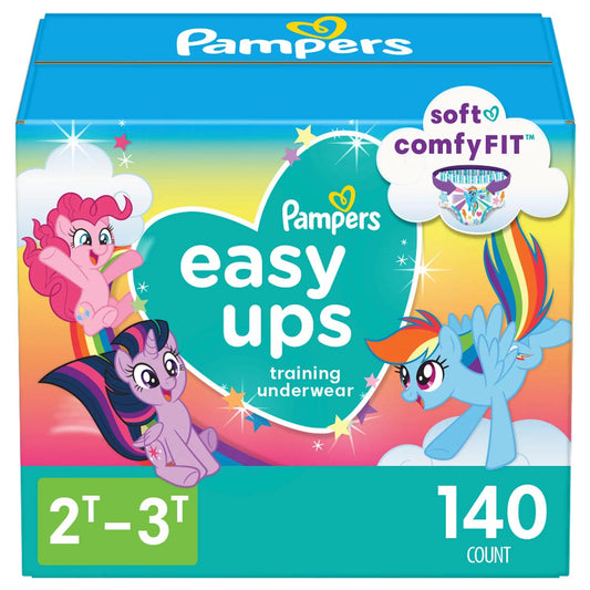 Pampers Easy Ups Training Pants Underwear for Girls (Sizes 2T - 5T)